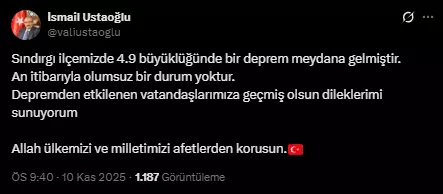 Balıkesir'de 4.9 büyüklüğünde bir deprem daha
