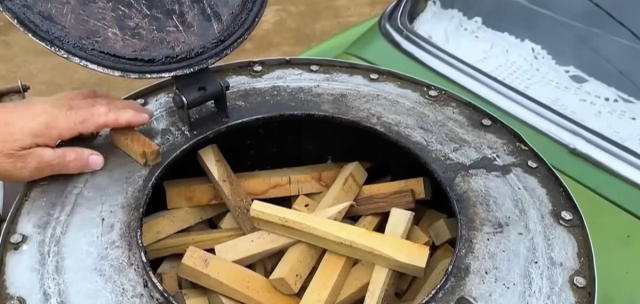 Brezilya'da odunla çalışan otomobil bulundu