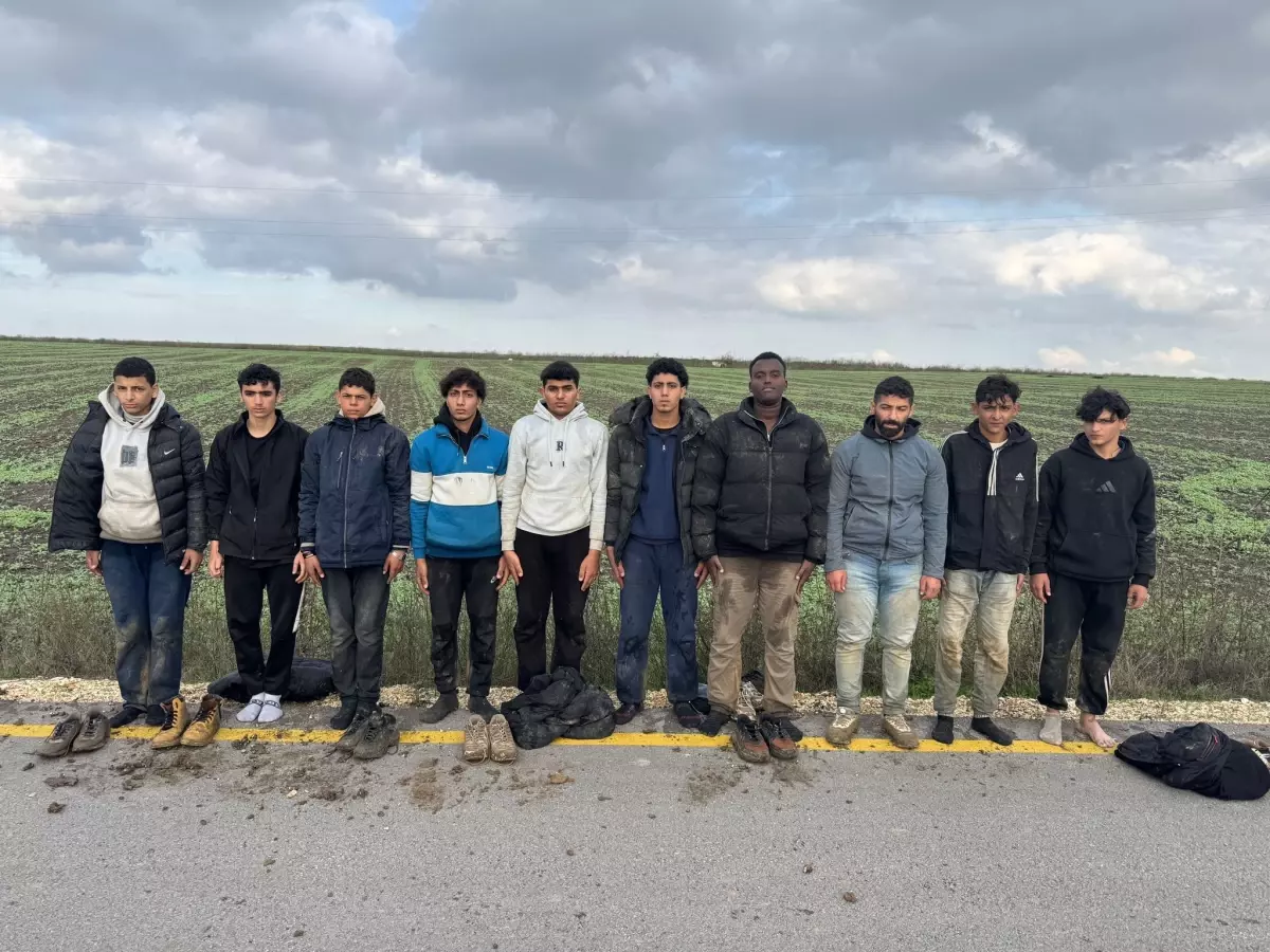 Edirne\'de 10 Kaçak Göçmen Yakalandı