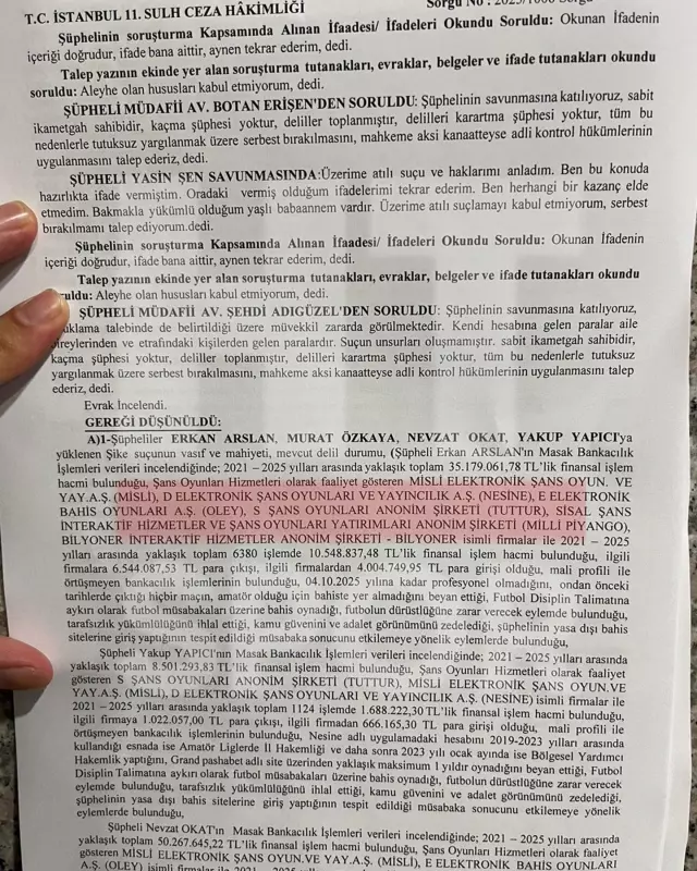Eyüpspor Başkanı Murat Özkaya ve 3 hakem tutuklandı