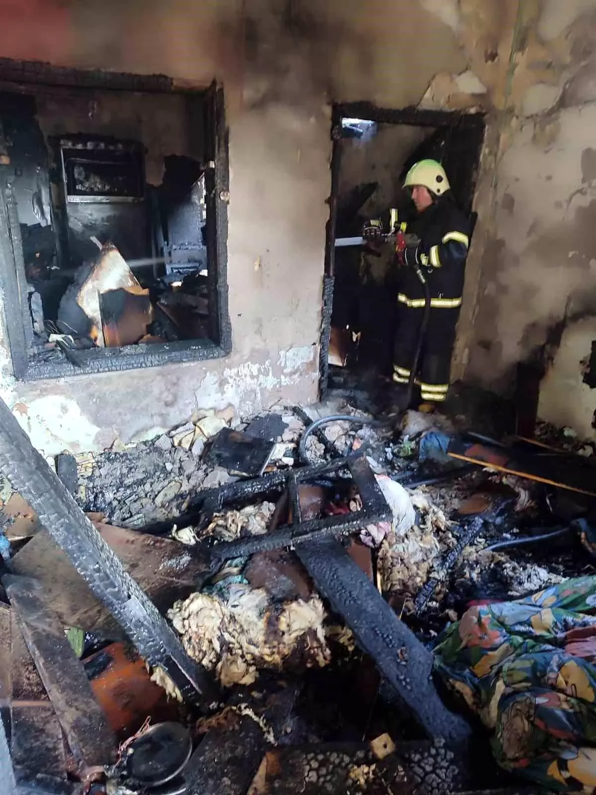 Kahramanmaraş\'ta Ev Yangını