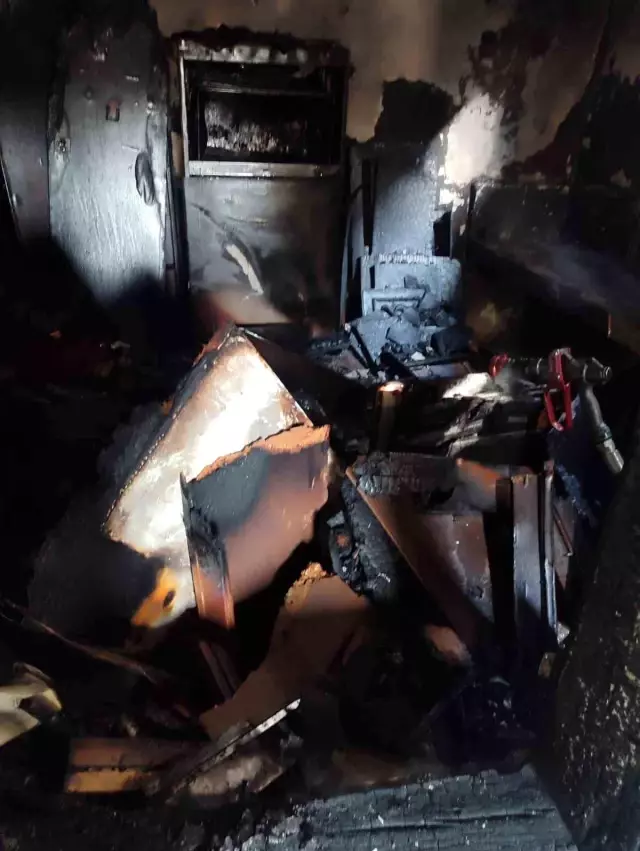 Kahramanmaraş'ta Müstakil Evde Yangın Çıktı