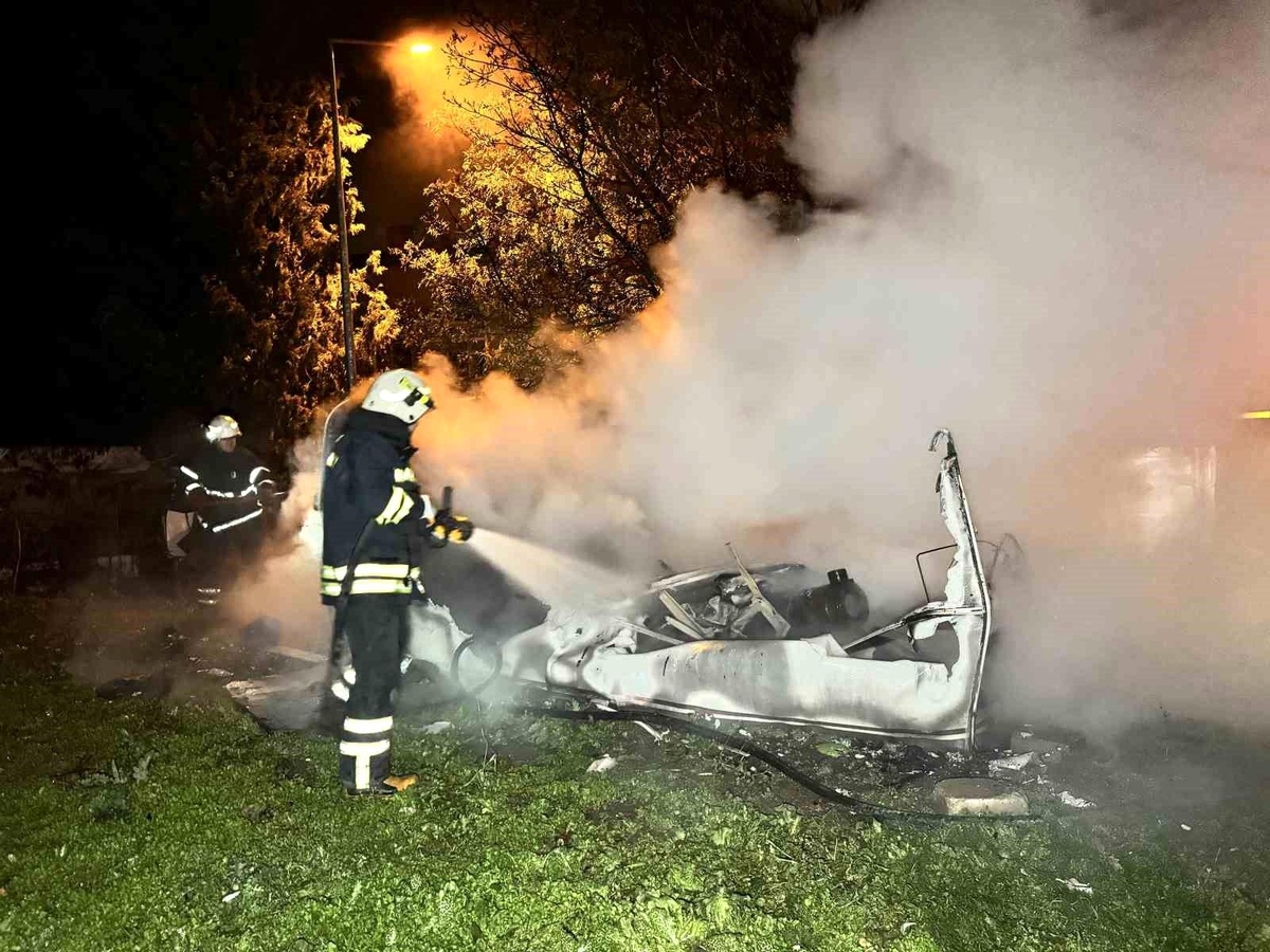 Edirne\'de Karavan Yangını: Ölümden Dönen Adam