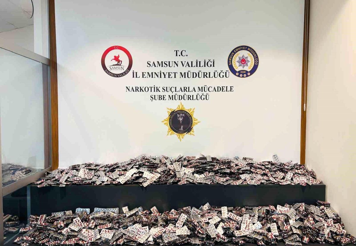 Samsun\'da Uyuşturucu Operasyonu: 49 Bin Hap Ele Geçirildi