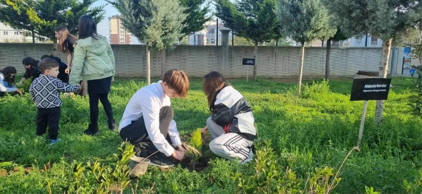 Öğrencilerden Fidan Dikimiyle Vatan Sevgisi