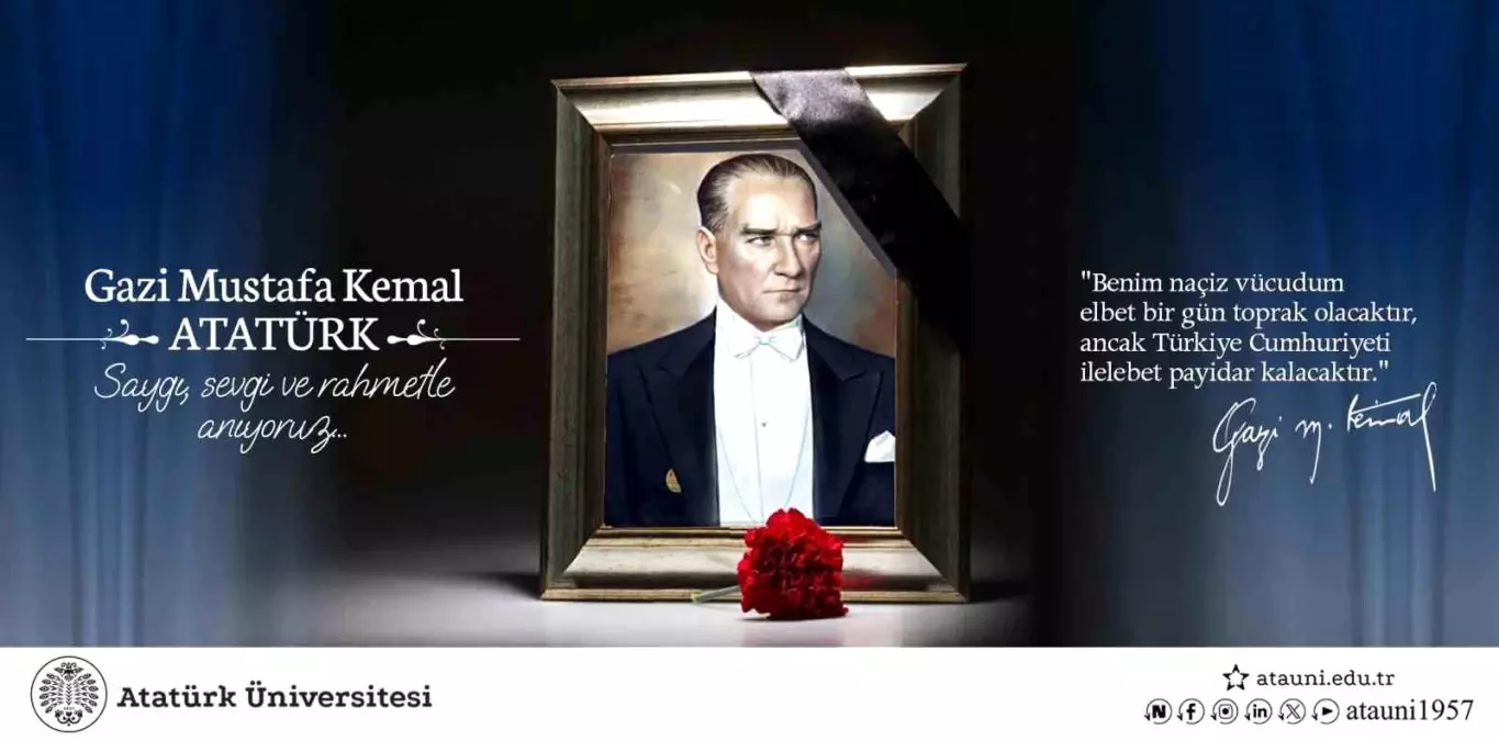 Rektör Hacımüftüoğlu\'nun 10 Kasım Atatürk\'ü anma günü mesajı