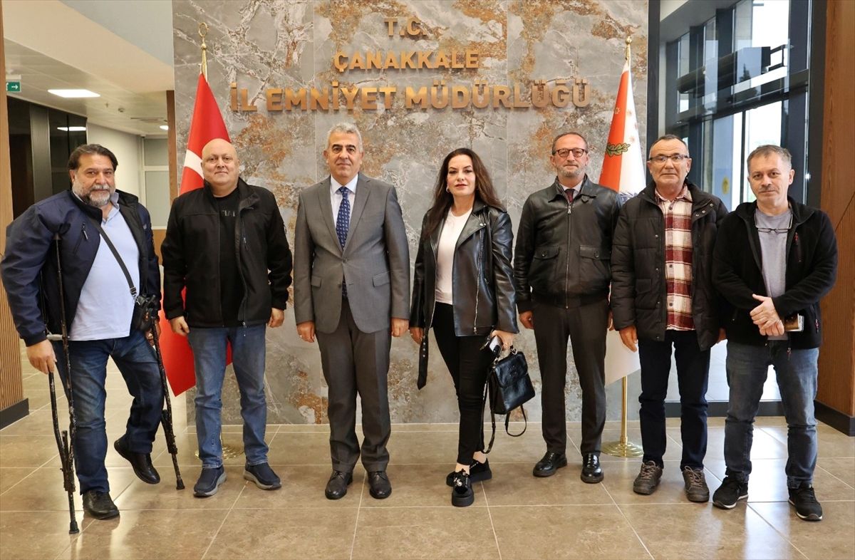 Çanakkale Emniyet Müdürü\'nden Basın Derneği\'ne Ziyaret
