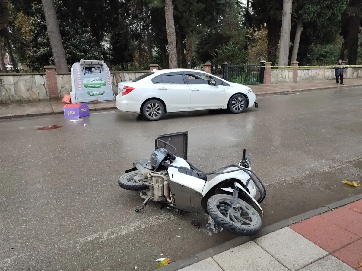 Çarşamba\'da Motosiklet Kazası