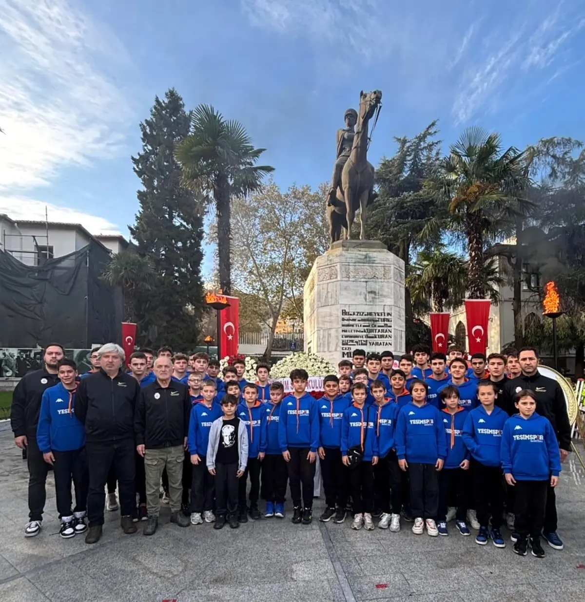 Yeşim Spor Kulübü\'nden Atatürk Anma Töreni