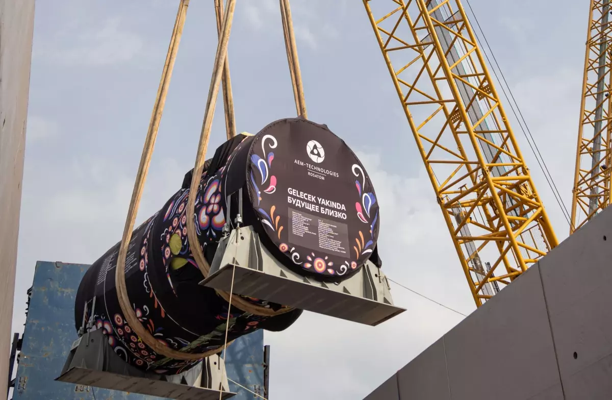 Akkuyu NGS\'nin 4. Ünite Reaktörü Sahada