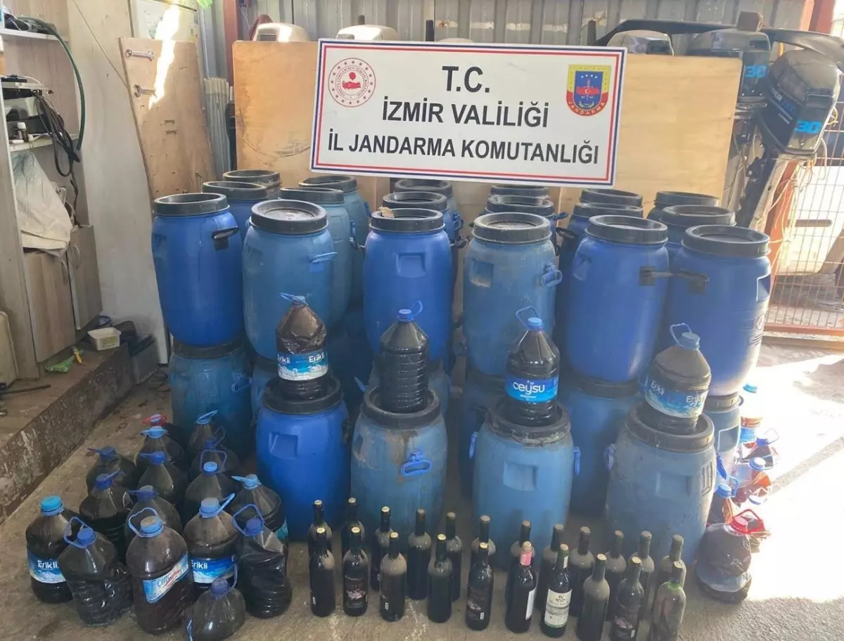 Selçuk\'ta Kaçak Şarap Operasyonu