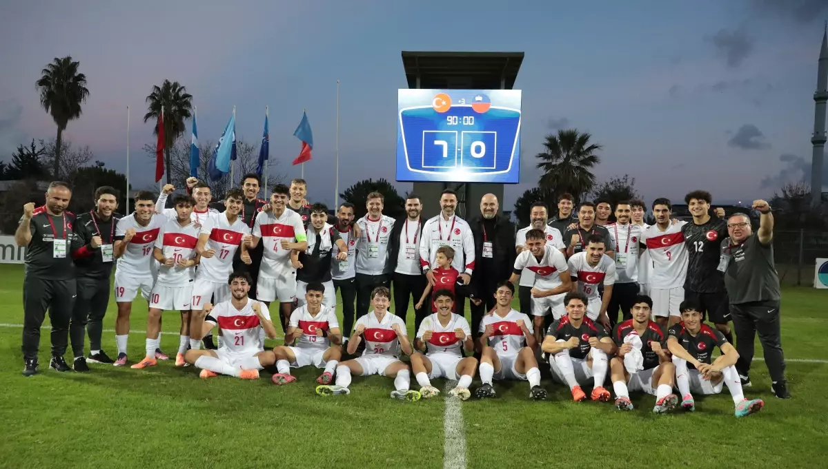 U19 Milli Takımımız, Lihtenştayn\'ı 7-0 mağlup etti