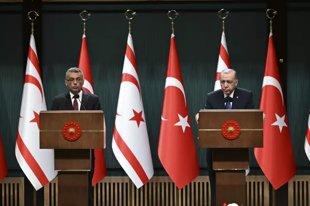 Cumhurbaşkanı Erdoğan: Kıbrıs'tan çözüm, iki devletin var olmasından geçiyor