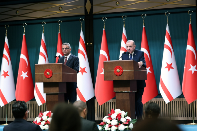 Cumhurbaşkanı Erdoğan: Kıbrıs'tan çözüm, iki devletin var olmasından geçiyor