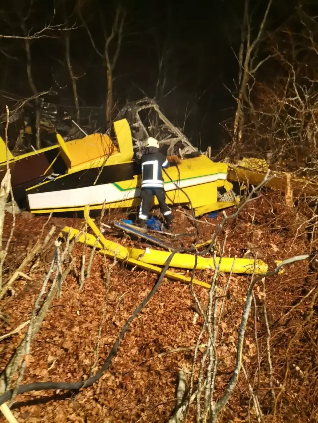 Yangın söndürme uçağı Hırvatistan'da düştü, pilot şehit oldu