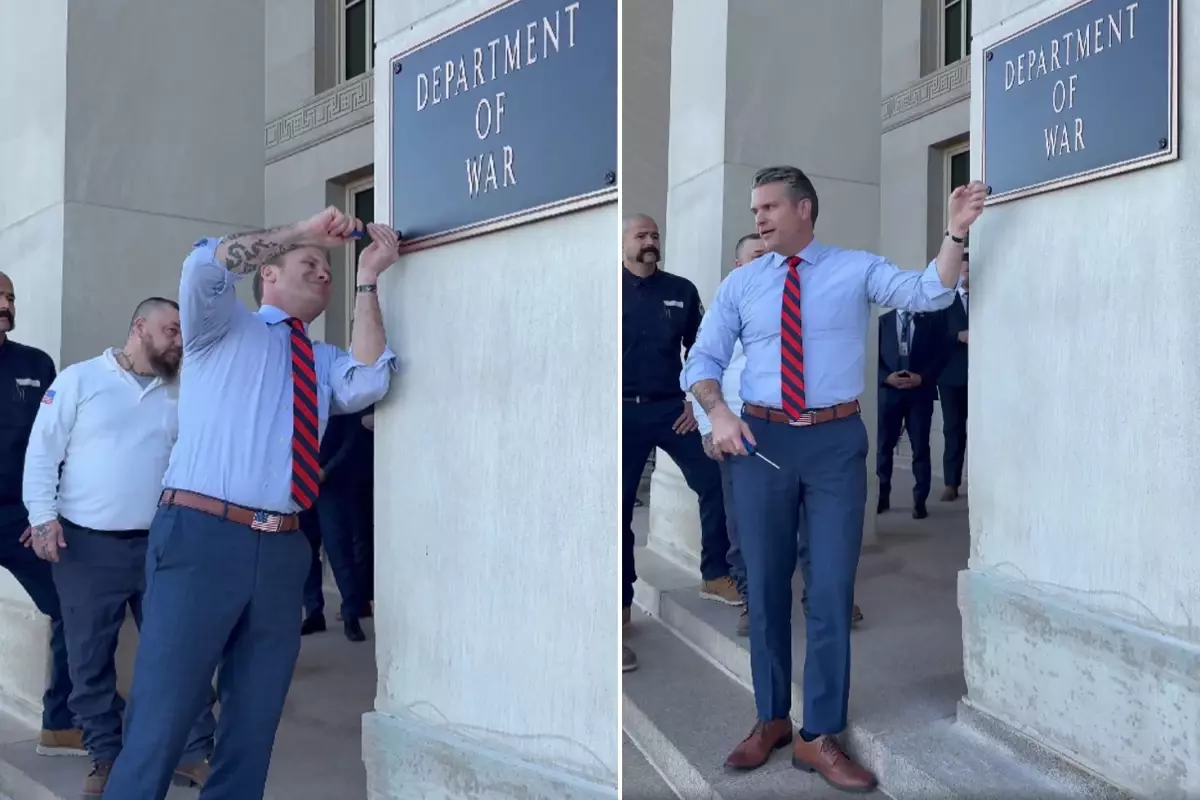 Pentagon\'da 68 yıl sonra bir ilk! Tabelalar "Savaş Bakanlığı" yazılı levhalarla değiştirildi