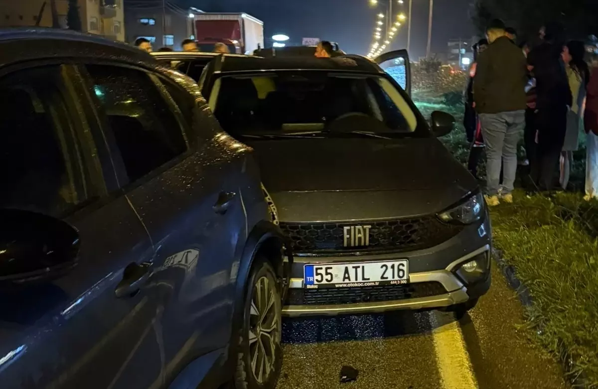 Çarşamba\'da Zincirleme Trafik Kazası