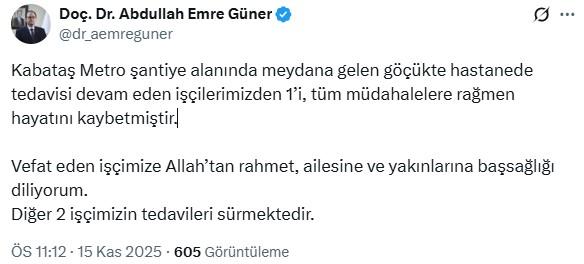 İstanbul'da metro inşaatında iskele çöktü: 2 yaralı, 1 işçi hayatını kaybetti İstanbul'da metro inşaatında iskele çöktü: 2 yaralı, 1 işçi hayatını kaybetti