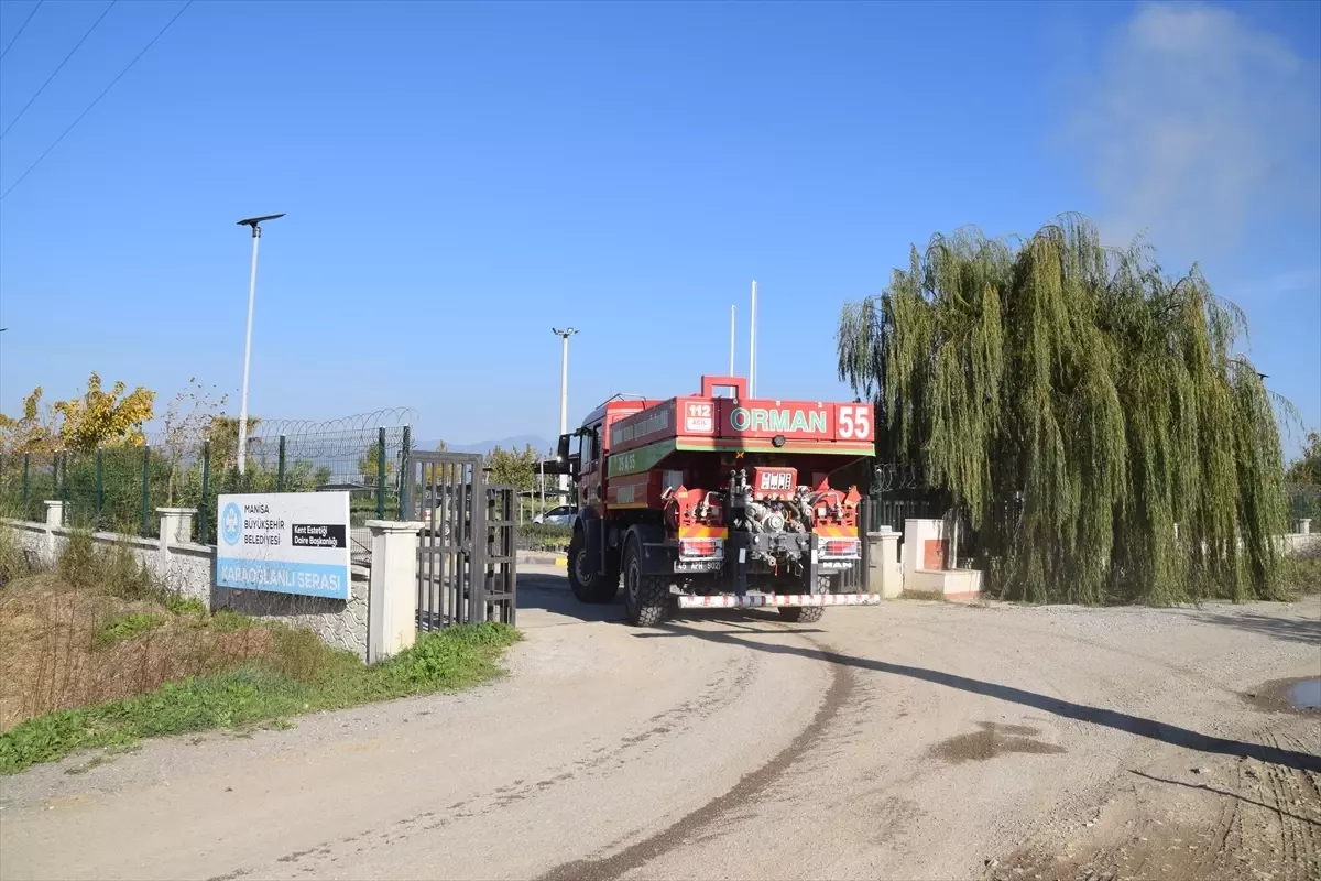 Manisa\'da Serada Yangın Çıktı