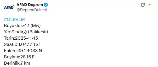 Sındırgı beşik gibi sallanıyor: 4.4 büyüklüğünde bir deprem daha