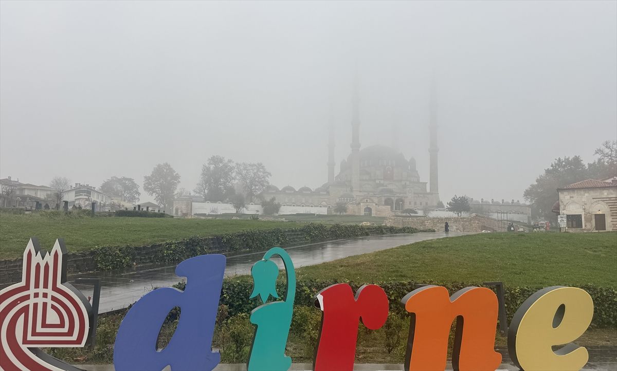 Edirne\'de Yoğun Sis