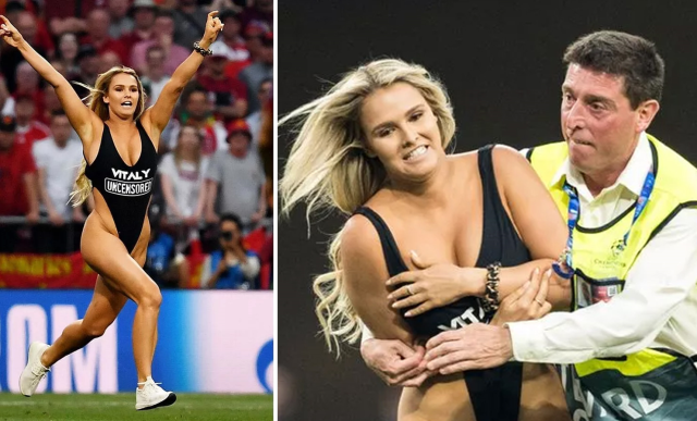 Mayoyla sahaya atlamıştı! Kinsey Wolanski'nin yeni mesleği şaşırttı Mayoyla sahaya atlamıştı! Kinsey Wolanski'nin yeni mesleği şaşırttı