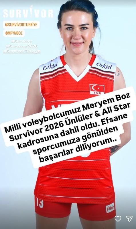 Acun Ilıcalı açıkladı: Meryem Boz Survivor All Star'da yarışacak Acun Ilıcalı açıkladı: Meryem Boz Survivor All Star'da yarışacak