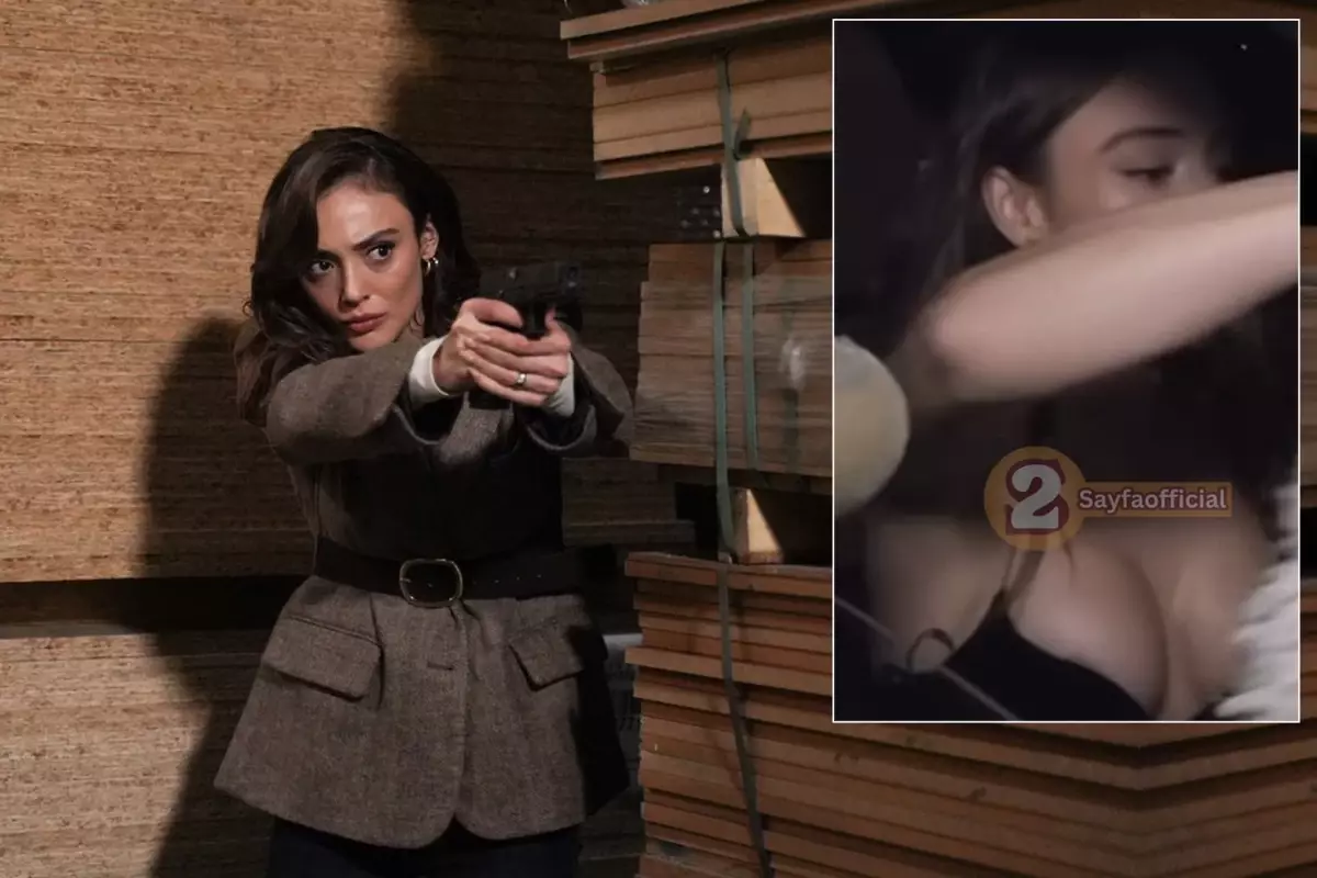 Teşkilat dizisinin Hilal\'i Rabia Soytürk, zoom yapan muhabirin kurbanı oldu