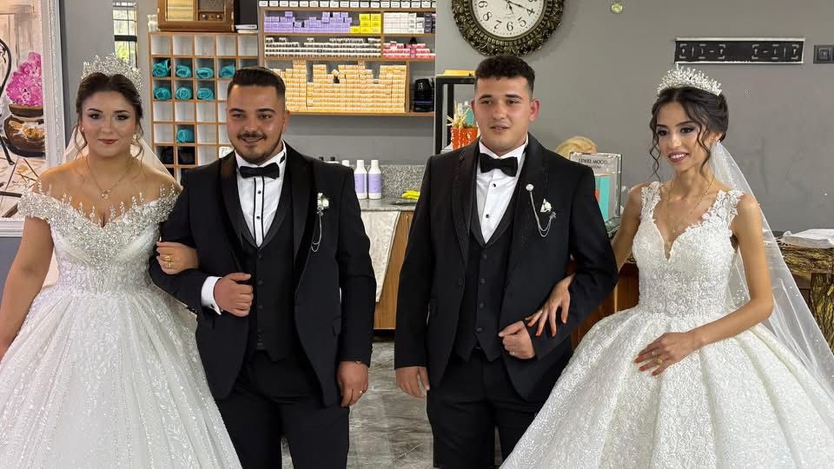İki Kardeş Aynı Gün Düğün Yaptı