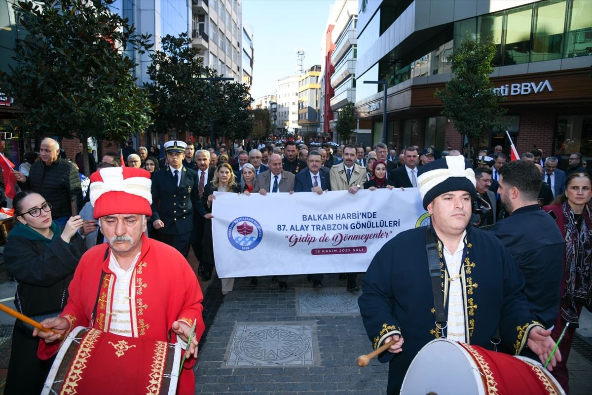 Balkan Savaşları\'na katılan Trabzon Gönüllüler Taburu anıldı