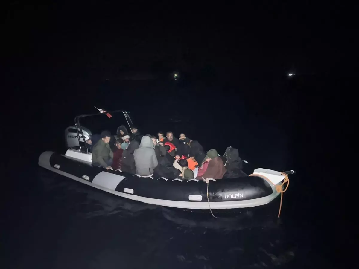 Fethiye Açıklarında 31 Düzensiz Göçmen Kurtarıldı