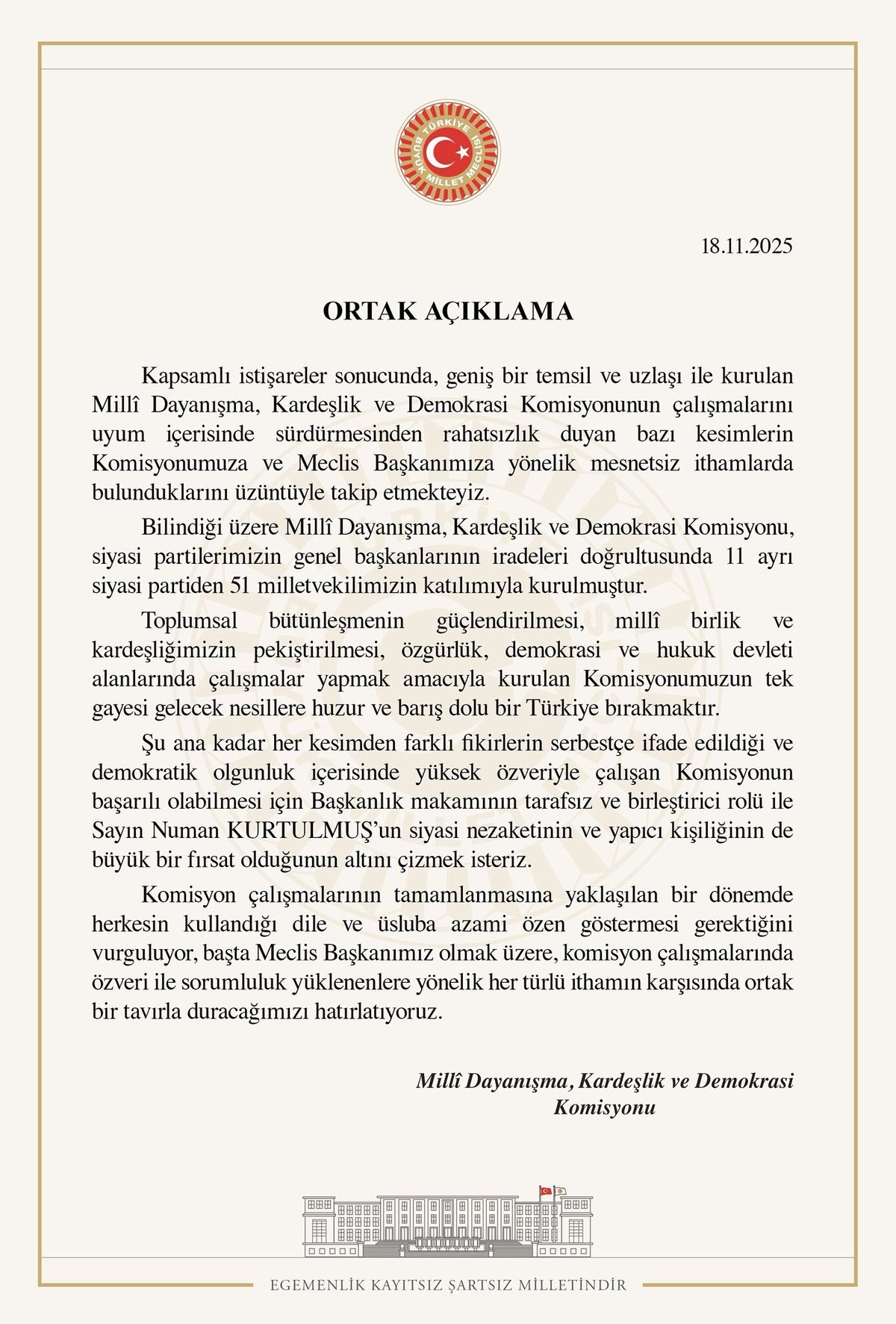 Barış Dolu Bir Türkiye İçin Çalışıyoruz
