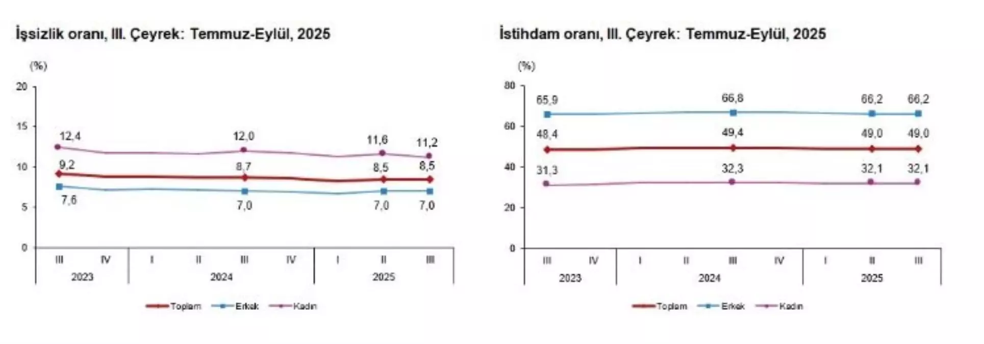 2025\'te İşsizlik Oranı Yüzde 8,5