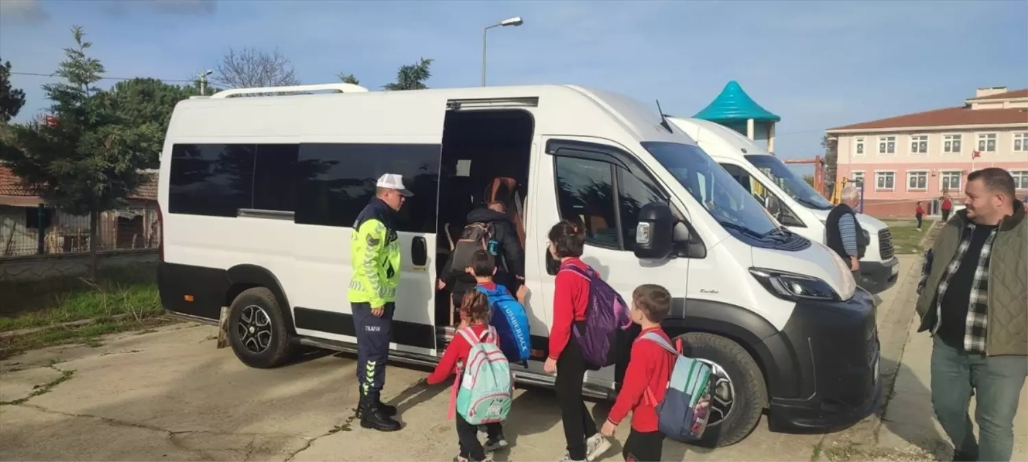 Edirne\'de Okul Servisleri Denetlendi