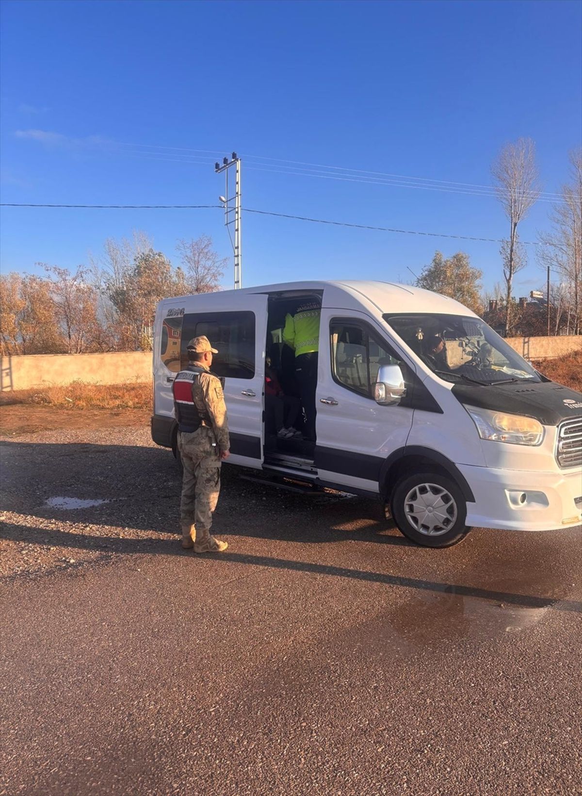 Van\'da Okul Çevresinde Jandarma Denetimi