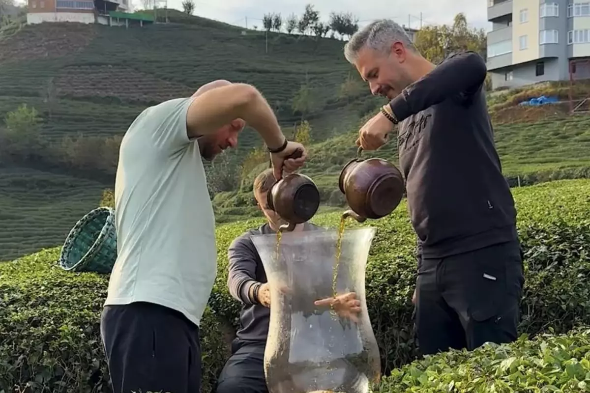 Gerçek mi, kurgu mu? Rize\'deki dev çay bardağı videosu tartışma yarattı