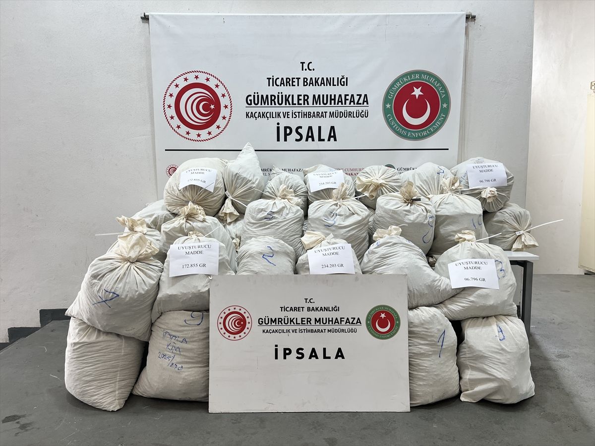 İpsala\'da Uyuşturucu Operasyonları: 503 Kilo Ele Geçirildi