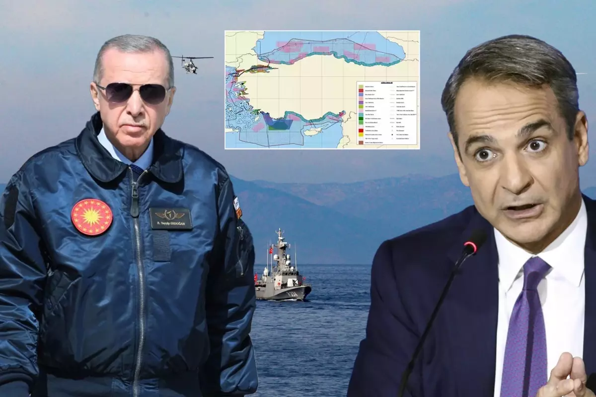 Türkiye\'den Yunanistan\'a MEB resti! Haritayı güncellediler, tepki sert oldu