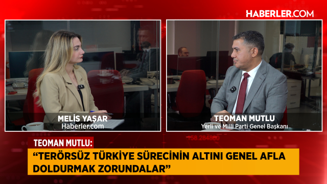 Yerli ve Milli Parti Genel Başkanı Teoman Mutlu: İmralı'ya gidilmesi Terörsüz Türkiye için şart