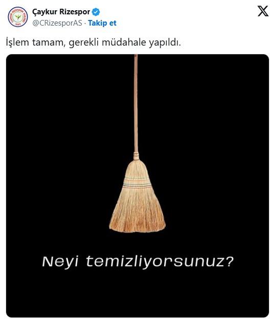 Çaykur Rizespor'dan maç biter bitmez sert tepki Çaykur Rizespor'dan maç biter bitmez sert tepki