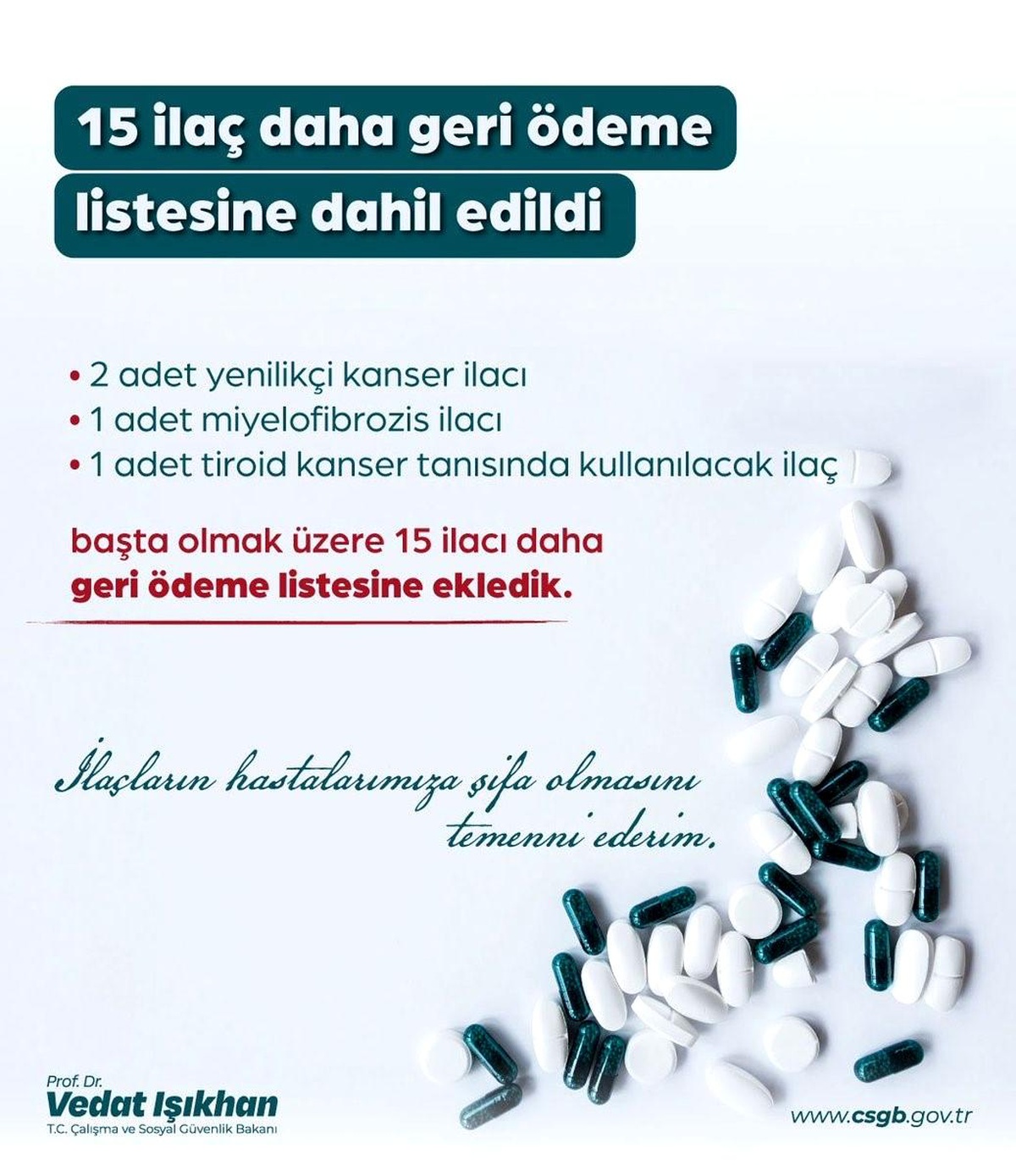 Kanser İlaçları Geri Ödeme Listesine Alındı