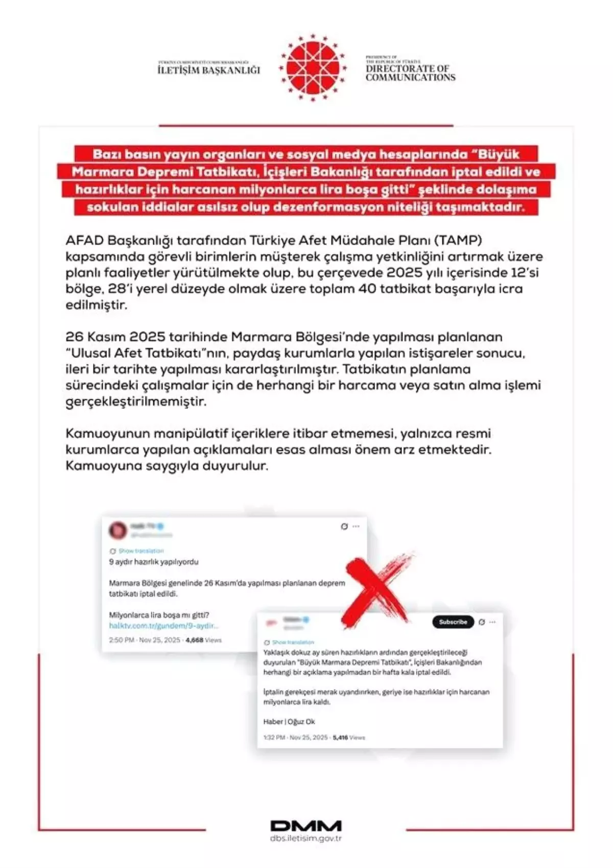 Tatbikat İddiaları Asılsız Çıktı