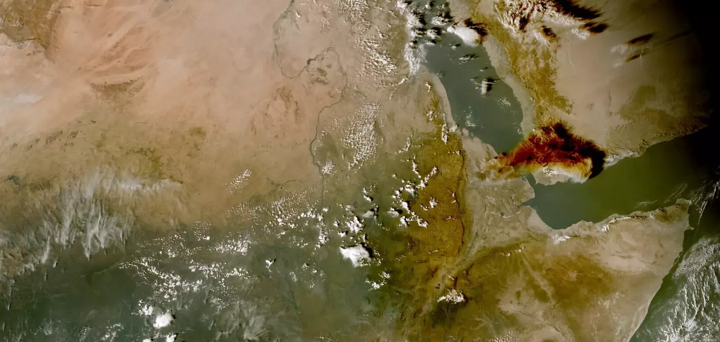 Etiyopya\'da Tarihi Volkanik Patlama