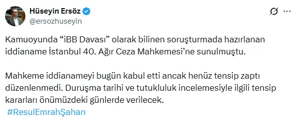 İmamoğlu hakkında 2 bin 352 yıla kadar hapis istenen İBB iddianamesi kabul edildi