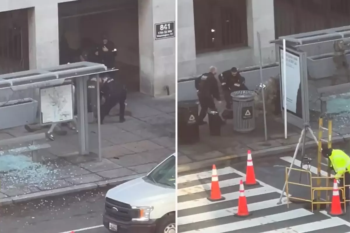 ABD\'yi sarsan olaydan ilk görüntüler! Saldırgan böyle yakalandı