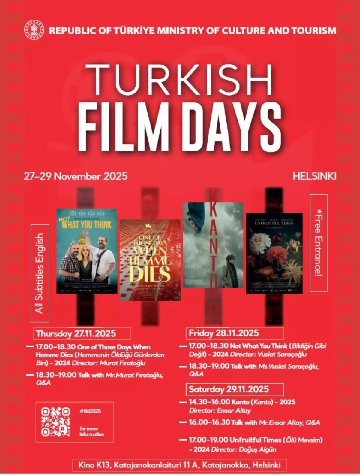 Helsinki\'de Türk Film Günleri 2025