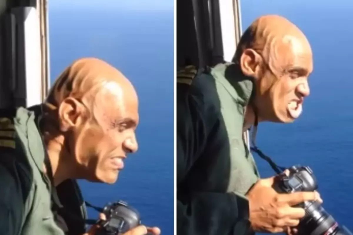 Hindistan'da Helikopterde Rüzgarla Fotoğraf Çekimi