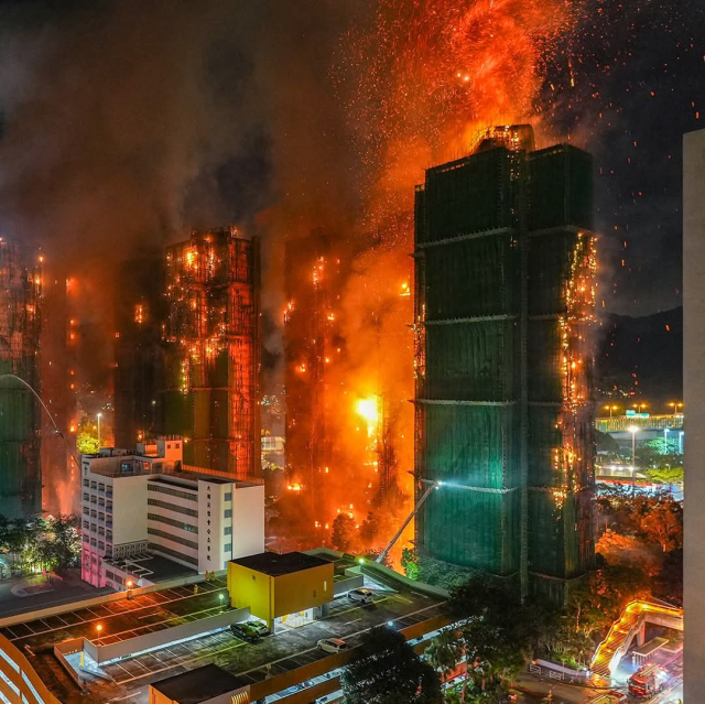 Hong Kong'daki yangında can kaybı korkunç boyutlarda! Yüzlerce kişi kayıp