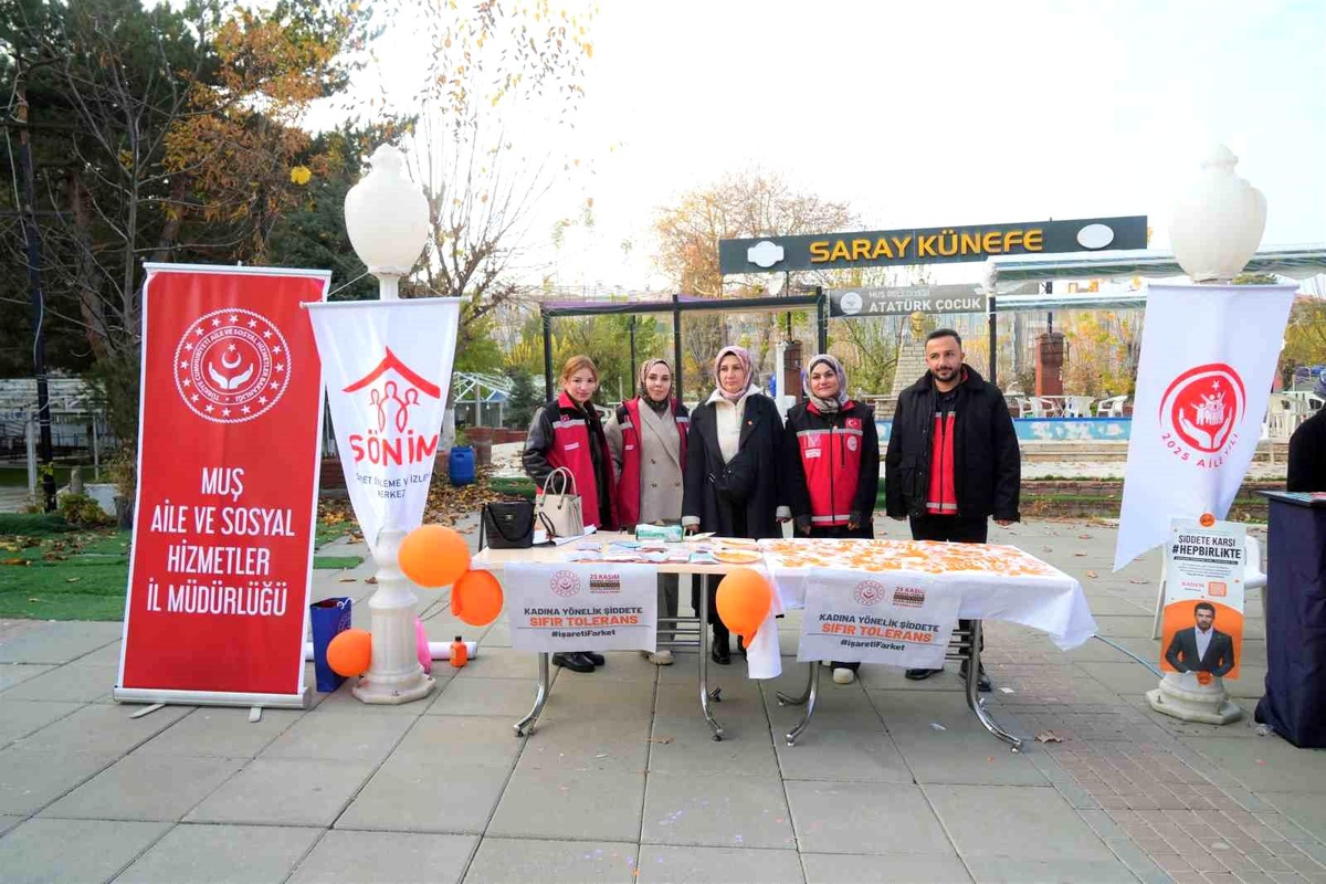 Kadına Şiddete Farkındalık Etkinliği Muş\'ta