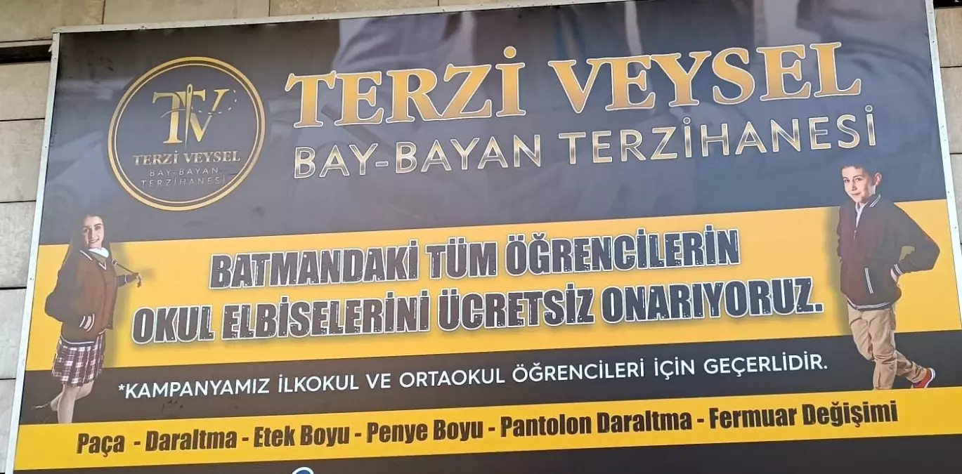 Ücretsiz Kıyafet Onarımıyla Destek